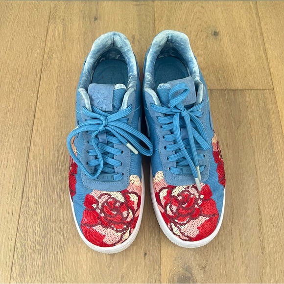 Nike Air Force 1 upstep low denim rose sky - size 9W US - Picture 8 of 8